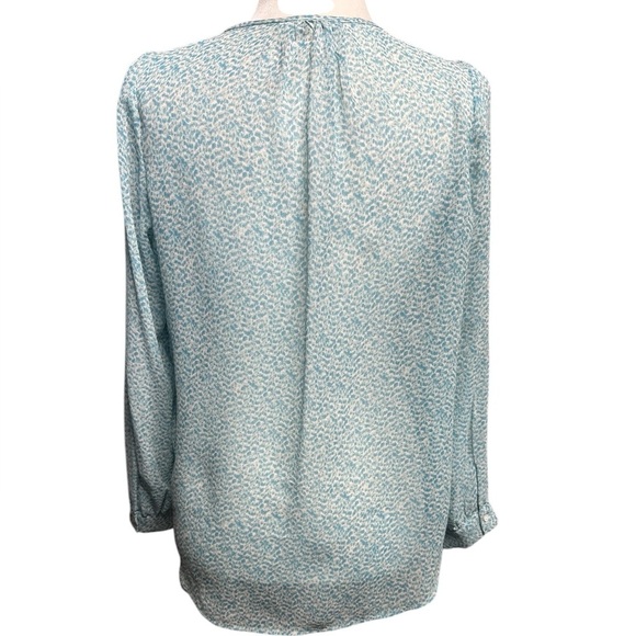 Joie Women's Blue Patterned Silk Top Size S - Picture 5 of 8